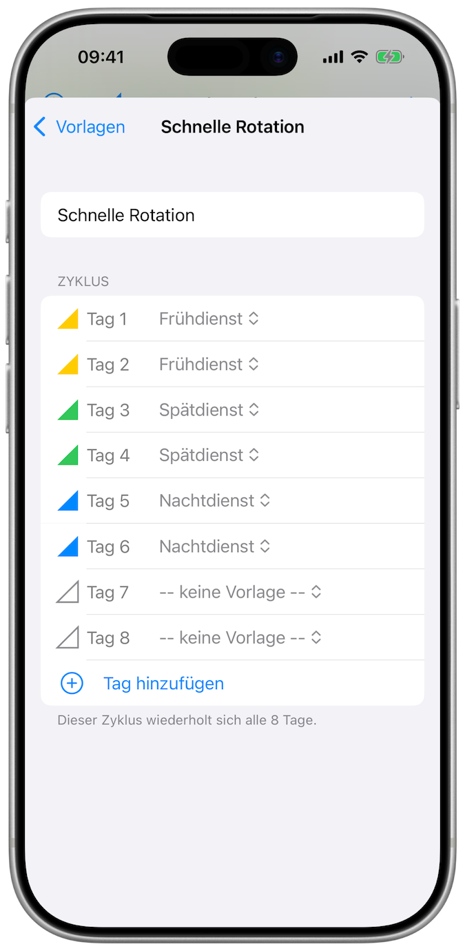 Liste der Ereignis-Rotationen